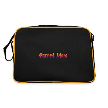 Maman perroquet - Sac Retro - noir/or - Dos