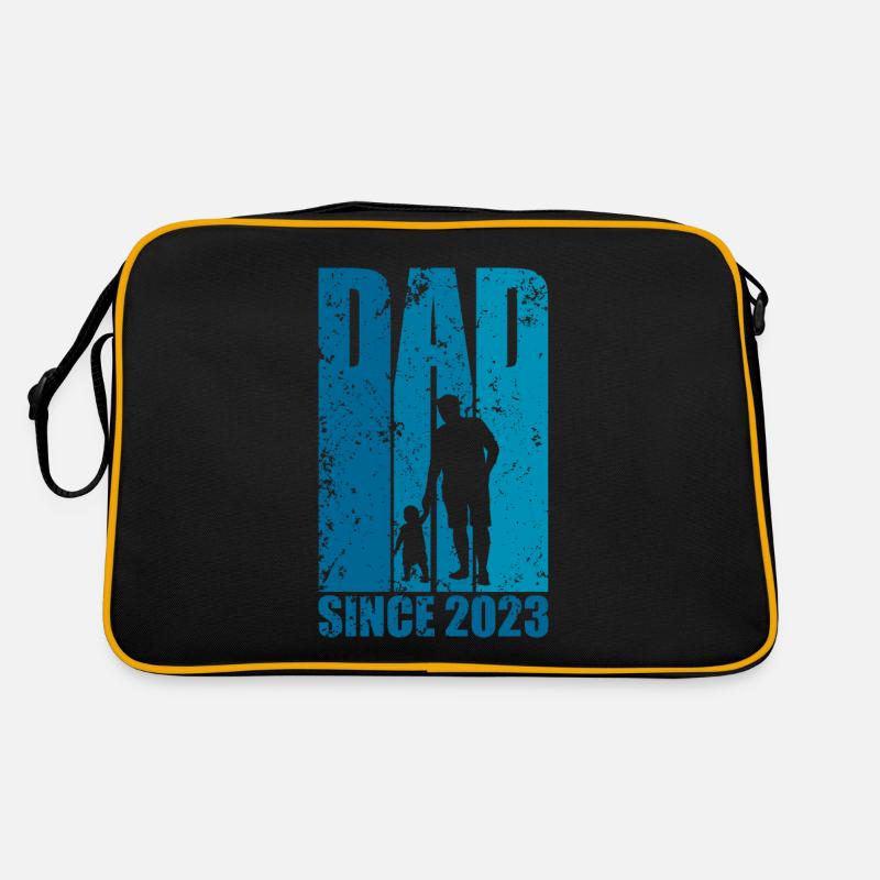 DAD SINCE 2023 WERDENDER PAPA Retro Tasche
