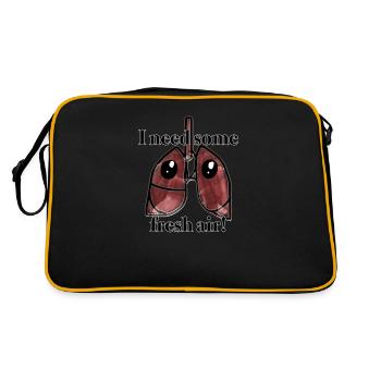 Biologie pulmonaire - Sac Retro - noir/or - Dos