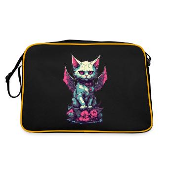 Goth chat vampire démons esthétique - Sac Retro - noir/or - Dos
