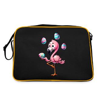 Flamingo Jonglerie Oeufs de Pâques Festival de Pâques - Sac Retro - noir/or - Dos