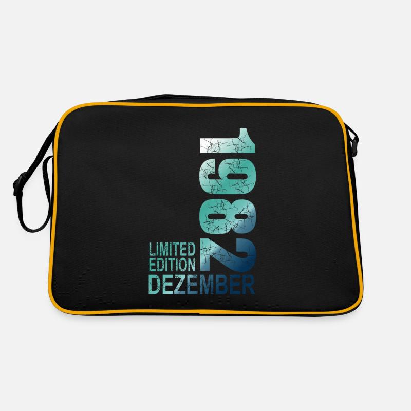 Geburtstag 1982 Limited Edition Dezember geboren Retro Tasche