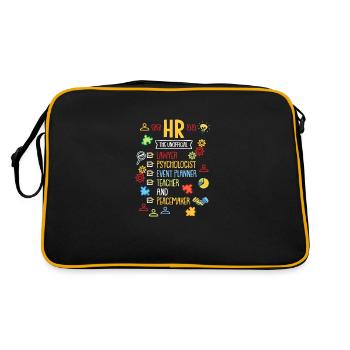 HR The Unofficial Lawyer Psychologist EventPlanner - Retro Bag - black/gold - Back