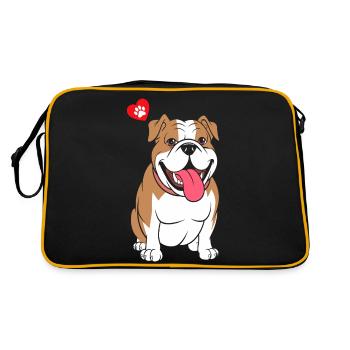 Bouledogue - Sac Retro - noir/or - Dos