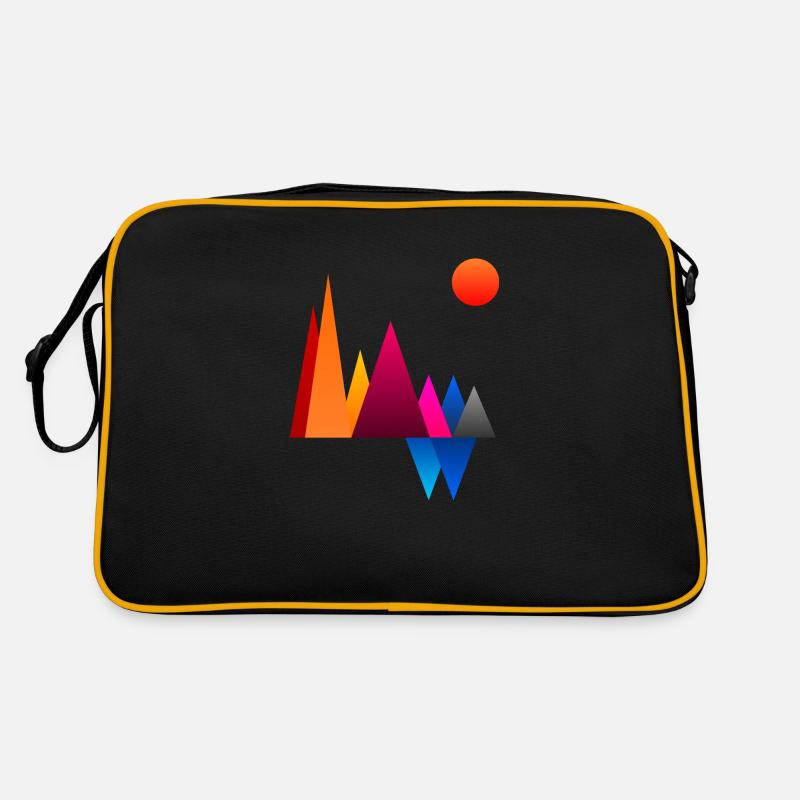 Montagnes colorées Sac Retro