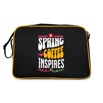 Spring coffee inspires - Retro Bag - black/gold - Back