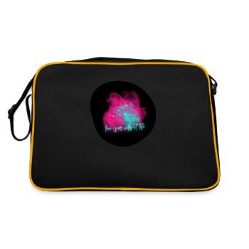 Design - Retro Tasche - Schwarz/Gold - Hinten