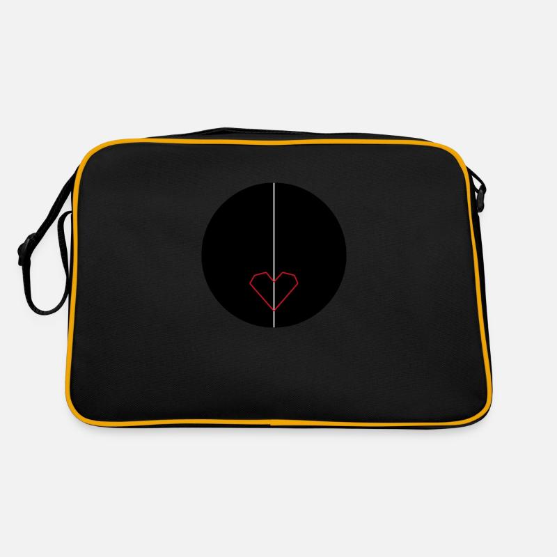 Black_heart, oder doch ein rotes ? Retro Tasche