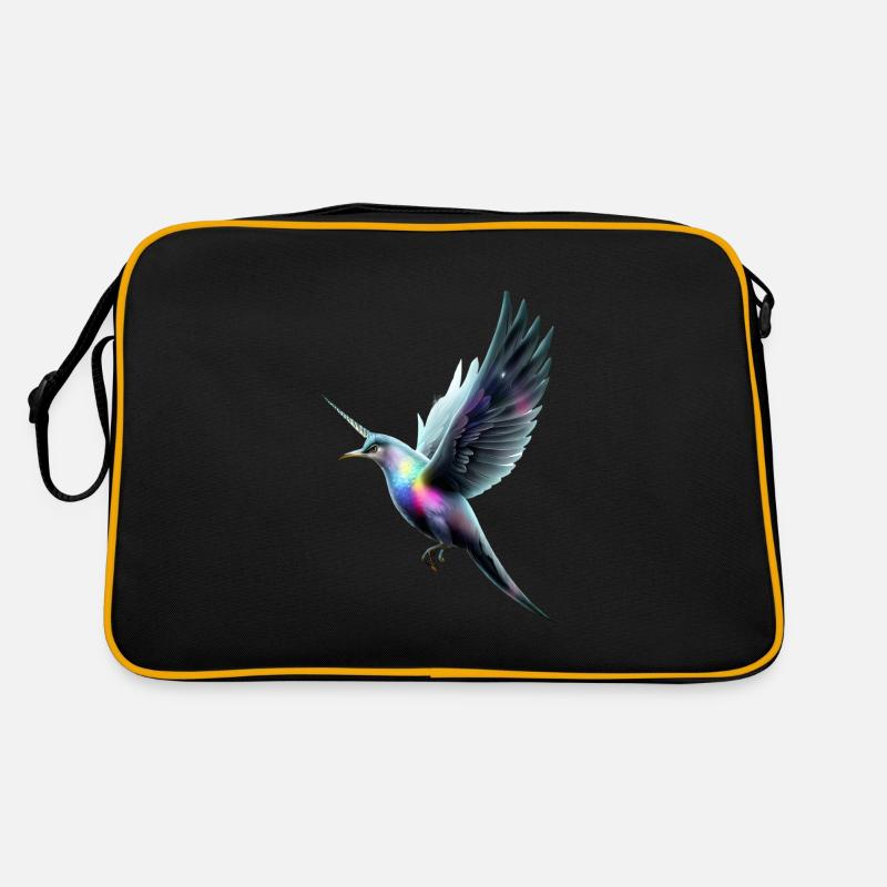 Einhorn Vogel Retro Tasche
