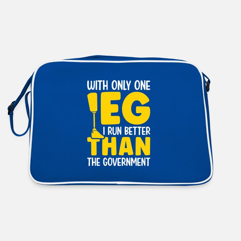 With Only One Leg I Run Better Retro Tasche