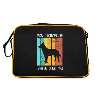 mon thérapeute habite chez moi - Sac Retro - noir/or - Dos