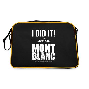 i did it Mont Blanc climb climbing - Retro Bag - black/gold - Back