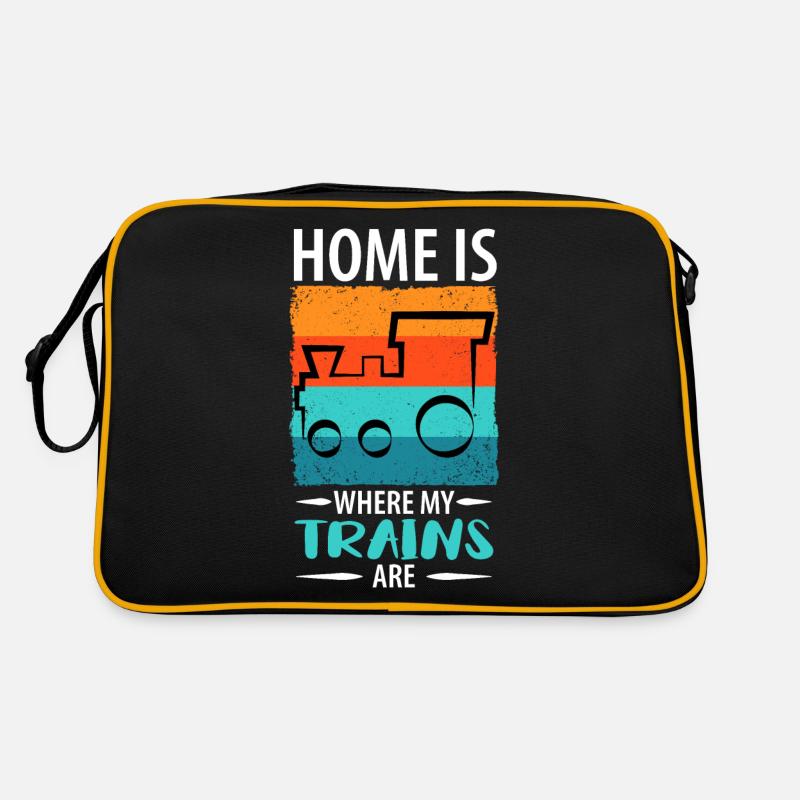 Train Railway Railway Trains Train drivers Retro Bag
