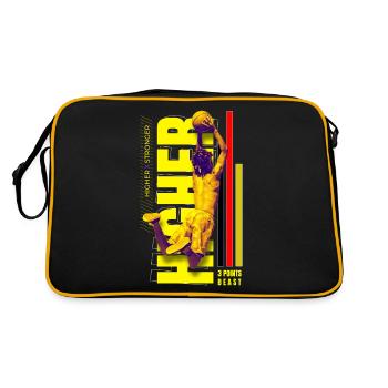 | bête à 3 points | de basket-ball Tournoi - Sac Retro - noir/or - Dos