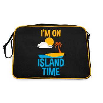 Je suis sur l’île - Sac Retro - noir/or - Dos