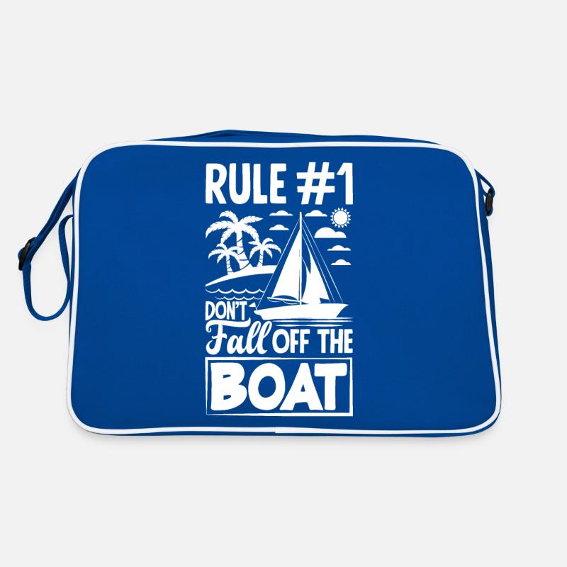 Règle 1 Ne pas tomber du bateau pour un marin Sac Retro