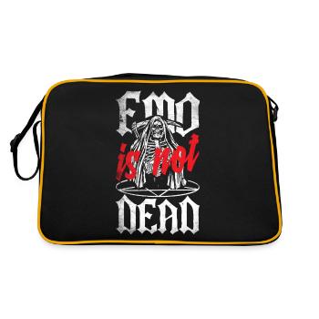Emoticon Emo Is Not Dead Emocore Aesthetic - Retro Bag - black/gold - Back