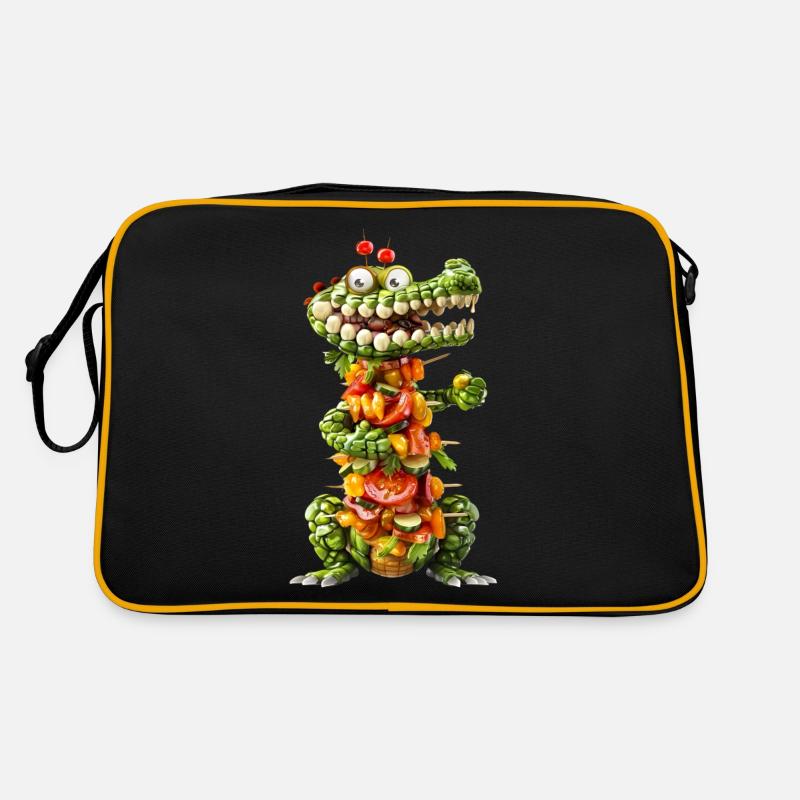 Krokodil Kebab Retro Tasche