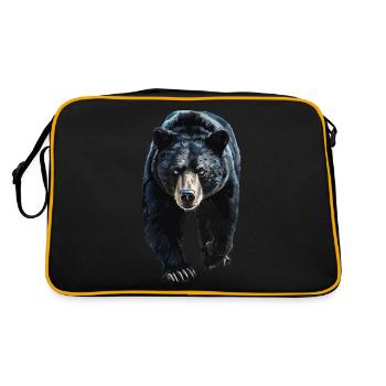 Tragen - Retro Tasche - Schwarz/Gold - Hinten