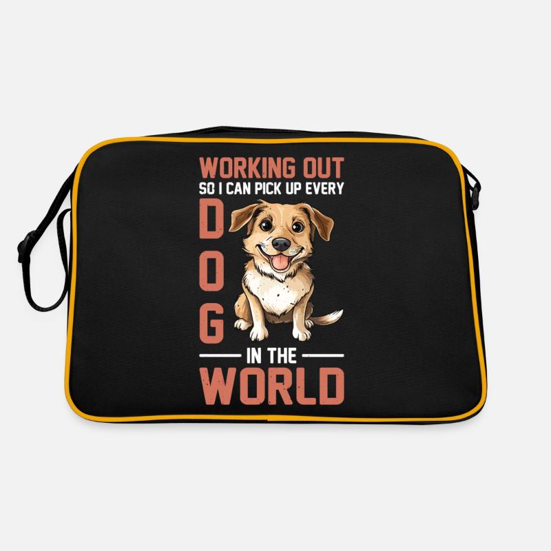 Working Out So I Can Pick Up Every Dog 2 Retro Tasche