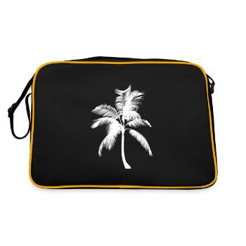 Palm tree palm - Retro Bag - black/gold - Back