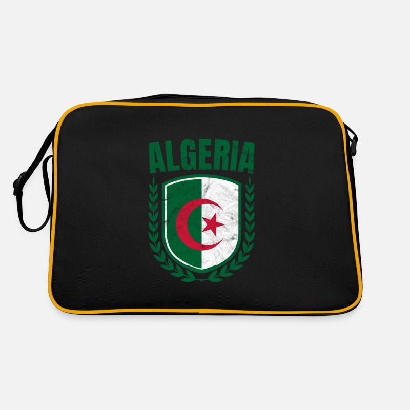 Algerien - Retro Tasche - Schwarz/Gold