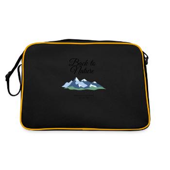 Back to Nature - Retro Bag - black/gold - Back