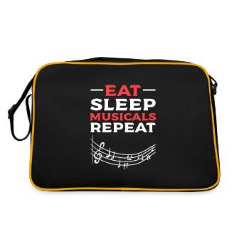 Theatre Acting Actor Actress - Retro Bag - black/gold - Back