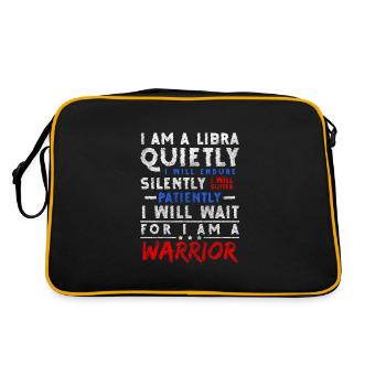 Libra birth superstitions - Retro Bag - black/gold - Back