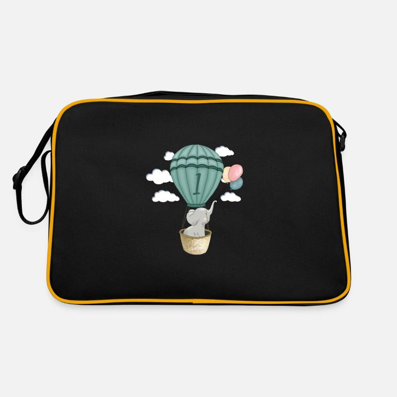 Bébé Éléphant 1 anniversaire Sac Retro