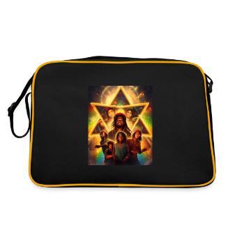 Rasta sunrise - Sac Retro - noir/or - Dos