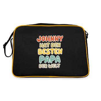 Johnny bébé - Sac Retro - noir/or - Dos
