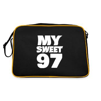 97 - Retro Bag - black/gold - Back