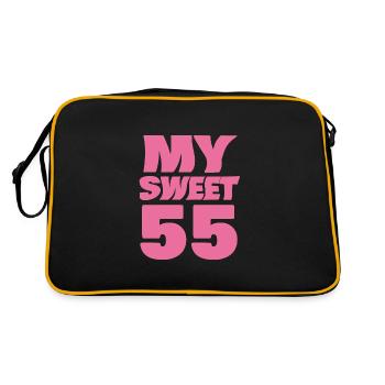 55 - Sac Retro - noir/or - Dos