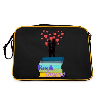 Book Lovers - Retro Bag - black/gold - Back
