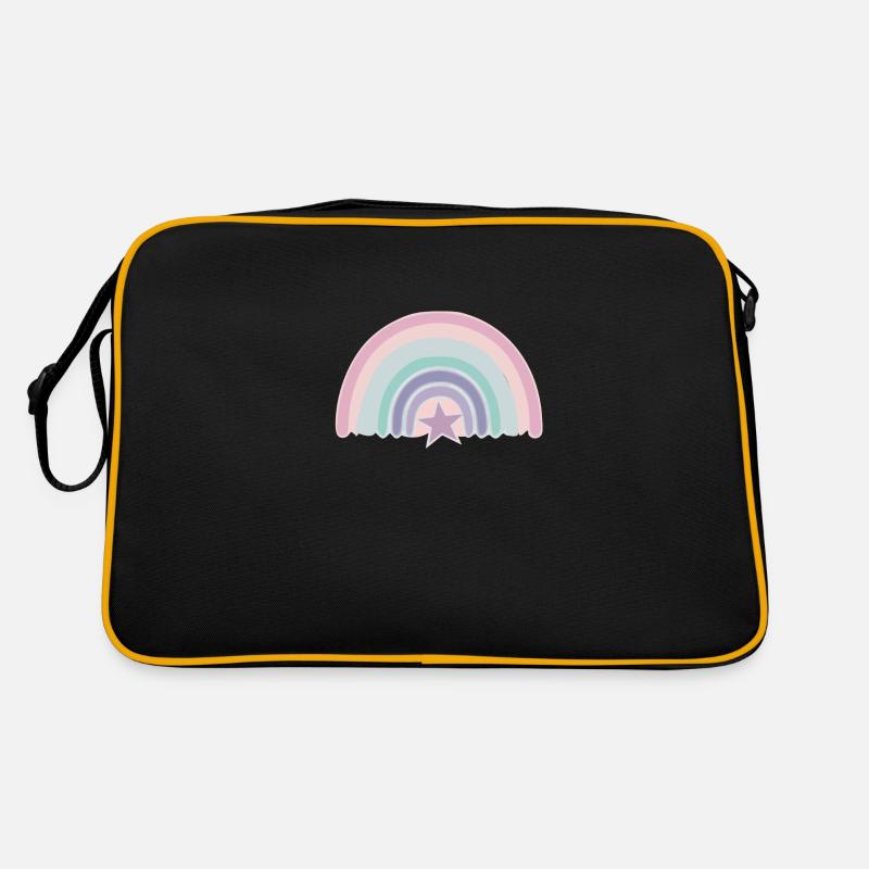 Arc-en-ciel et étoile Sac Retro