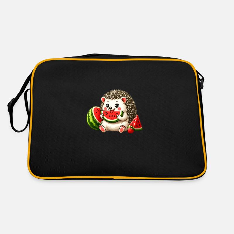 Hérisson aime la pastèque Sac Retro