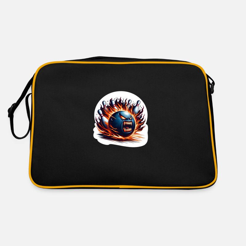 Feuer-Bowling Retro Tasche