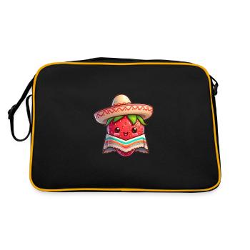 Fraise mexicaine - Sac Retro - noir/or - Dos