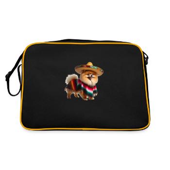 Cinco de Mayo Poméranie - Sac Retro - noir/or - Dos
