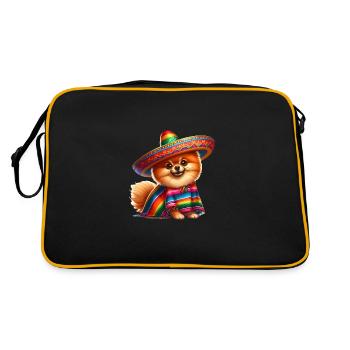 Cinco de Mayo Poméranie - Sac Retro - noir/or - Dos