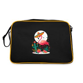 Cinco de Mayo Flamingo - Sac Retro - noir/or - Dos