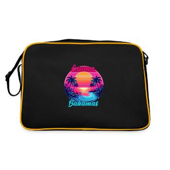Exuma, Bahamas - Retro Bag - black/gold - Back