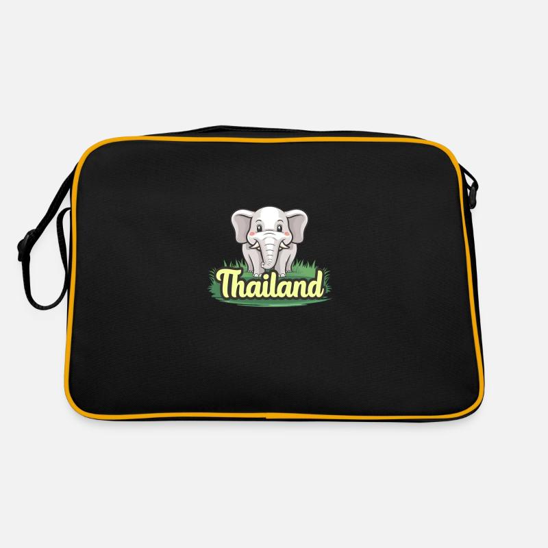 Proud elephant from Thailand Retro Bag