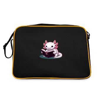 Reading Axolotl - Retro Bag - black/gold - Back