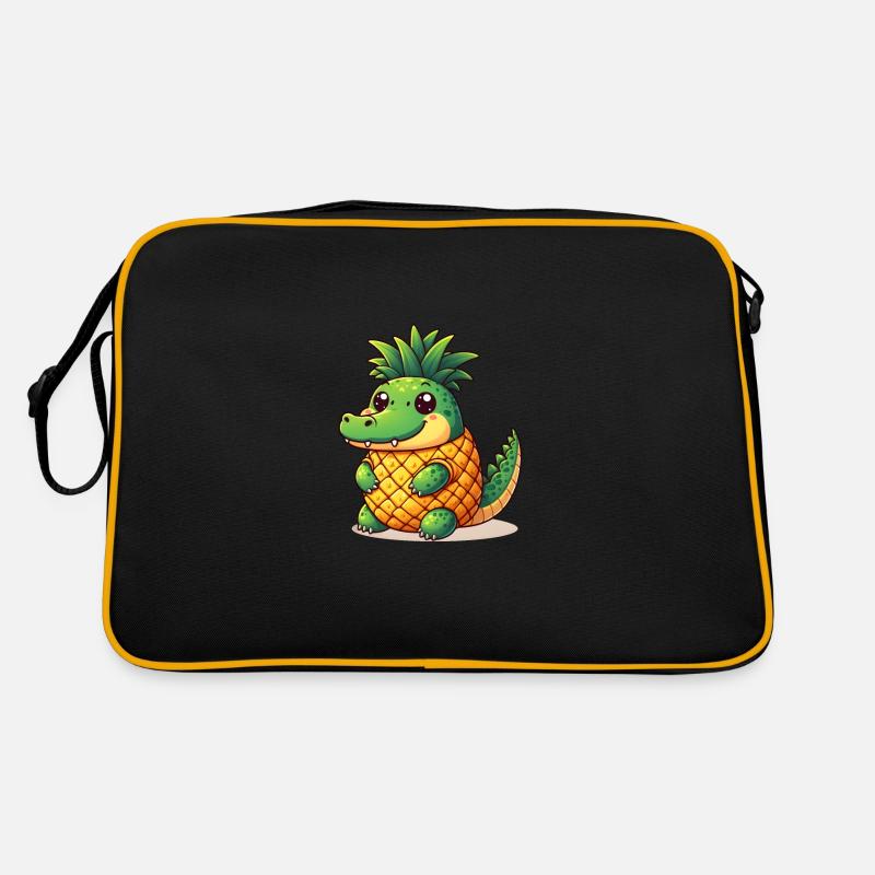 Pineapple Crocodile Retro Bag