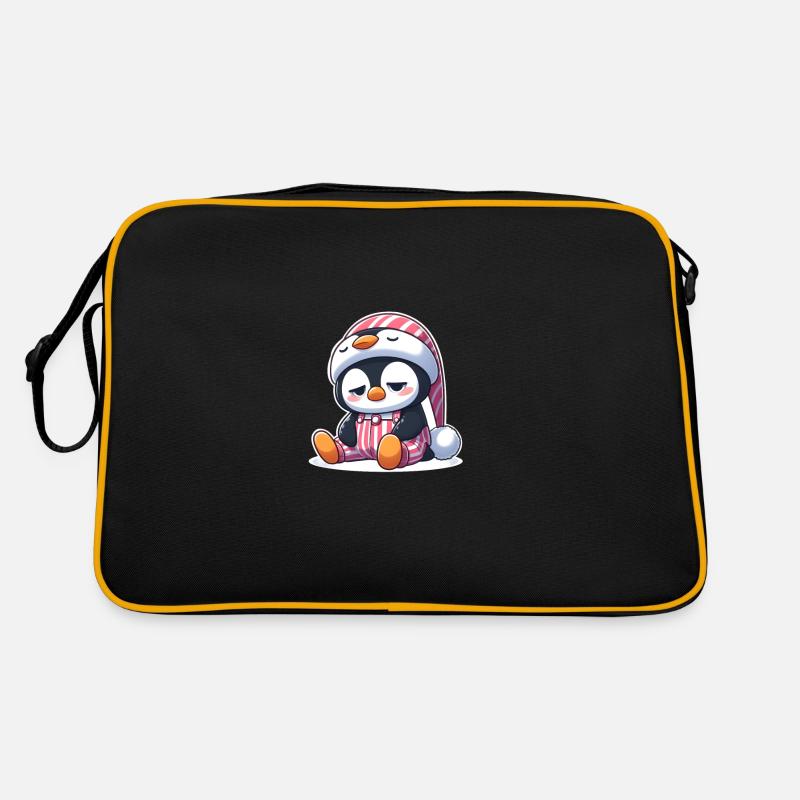 Pingouin endormi en pyjama Sac Retro