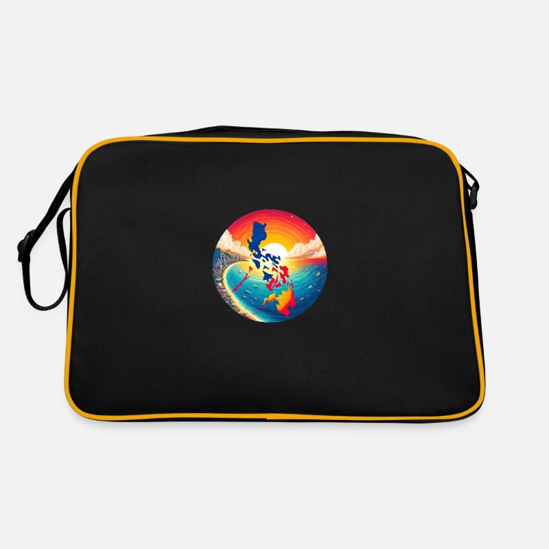 Sunset over the Philippines Retro Bag