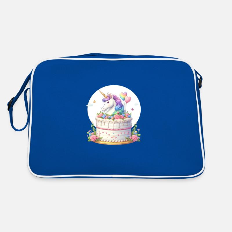 Licorne sur gâteau d’anniversaire Sac Retro