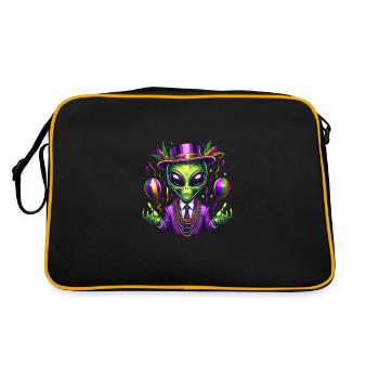 Mardi Gras Alien - Sac Retro - noir/or - Dos